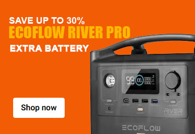 EcoFlow RIVER Pro 720Wh Portable Power Station & 720Wh Extra Battery Bundle